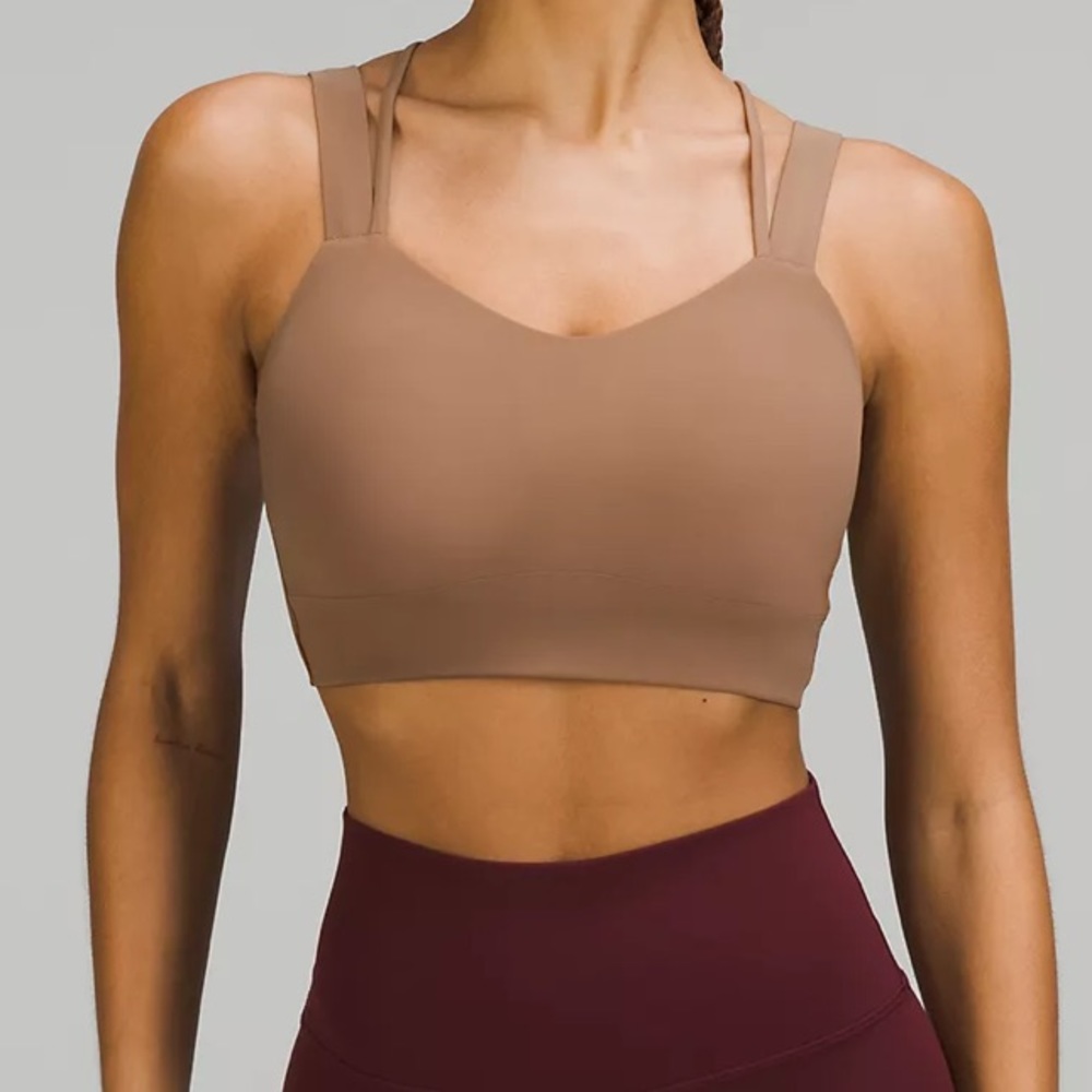 Lululemon Like a Cloud Longline Bra size 6 D/DD Cup
Cacao color used in great